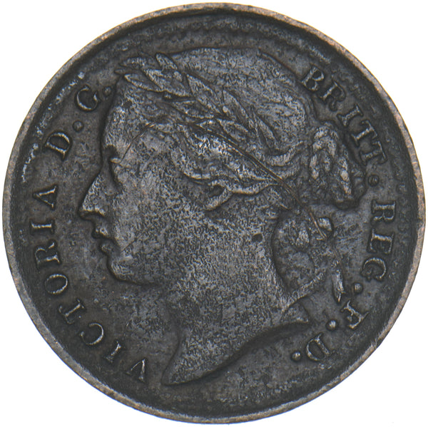 1885 Third Farthing - Victoria British Bronze Coin