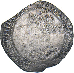 1645-6 Shilling (mm. sun) - Charles II British Silver Hammered Coin