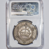 1931 Wreath Crown (NGC AU 58) - George V British Silver Coin - Very Nice