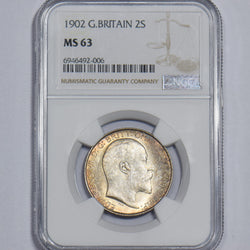 1902 Florin (NGC MS 63) - Edward VII British Silver Coin - Superb