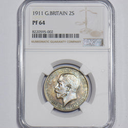 1911 Proof Florin (NGC PF 64) - George V British Silver Coin - Superb
