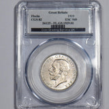 1929 Florin (CGS 82) - George V British Silver Coin - Superb