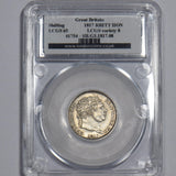 1817 Shilling (RRITT Flaw, CGS 65) - George III British Silver Coin - Very Nice