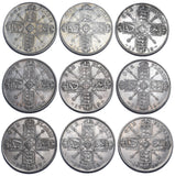 1911.- 1919 Florins Lot (9 Coins) - George V British Silver Coins