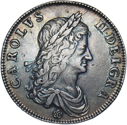 1662 Crown - Charles II British Silver Coin - Nice