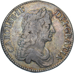 1671 Crown - Charles II British Silver Coin - Nice