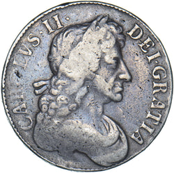 1680 Crown - Charles II British Silver Coin