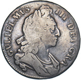 1696 Crown - William III British Silver Coin