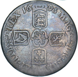 1696 Crown - William III British Silver Coin