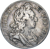 1696 Crown - William III British Silver Coin - Nice