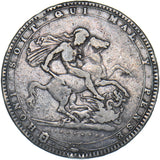1820 Crown (2 Over 1) - George III British Silver Coin
