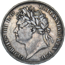 1821 Crown - George IV British Silver Coin - Nice