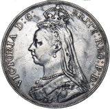 1887 Crown - Victoria British Silver Coin - Nice