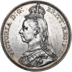 1887 Crown - Victoria British Silver Coin