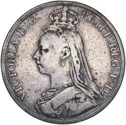 1888 Crown - Victoria British Silver Coin