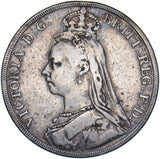 1888 Crown - Victoria British Silver Coin
