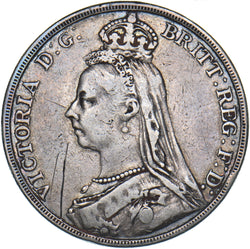 1889 Crown - Victoria British Silver Coin