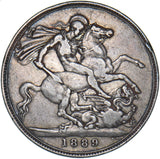 1889 Crown - Victoria British Silver Coin