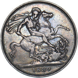 1889 Crown - Victoria British Silver Coin