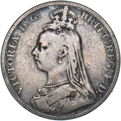 1890 Crown - Victoria British Silver Coin