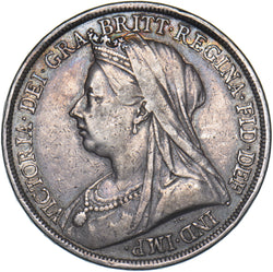 1893 LVI Crown - Victoria British Silver Coin - Nice