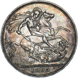 1893 LVI Crown - Victoria British Silver Coin - Very Nice