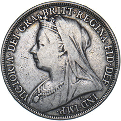 1896 LX Crown - Victoria British Silver Coin