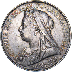 1900 LXIV Crown (Ex Edge Mount) - Victoria British Silver Coin - Nice