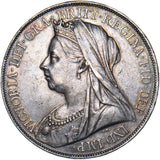 1900 LXIV Crown (Ex Edge Mount) - Victoria British Silver Coin - Nice
