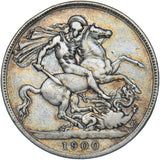 1900 LXIII Crown (LXIII to edge.) - Victoria British Silver Coin