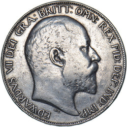 1902 Crown - Edward VII British Silver Coin - Nice