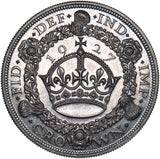 1927 Proof Wreath Crown - George V British Silver Coin - Superb