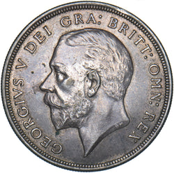 1928 Wreath Crown - George V British Silver Coin - Very Nice