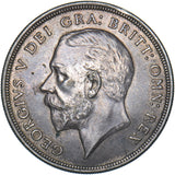 1928 Wreath Crown - George V British Silver Coin - Very Nice