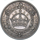 1928 Wreath Crown - George V British Silver Coin - Very Nice