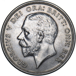 1928 Wreath Crown - George V British Silver Coin - Very Nice
