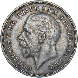 1935 Crown - George V British Silver Coin - Very Nice