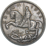 1935 Crown - George V British Silver Coin - Very Nice