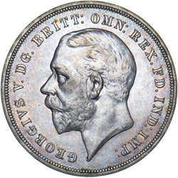 1935 Crown - George V British Silver Coin - Very Nice