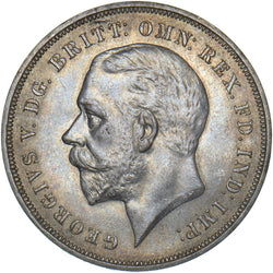 1935 Crown - George V British Silver Coin - Superb
