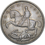1935 Crown - George V British Silver Coin - Superb