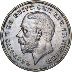 1935 Crown - George V British Silver Coin - Very Nice