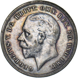 1935 Crown - George V British Silver Coin - Nice