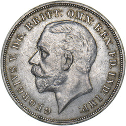 1935 Crown - George V British Silver Coin - Very Nice