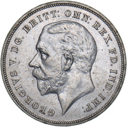 1935 Crown - George V British Silver Coin - Very Nice