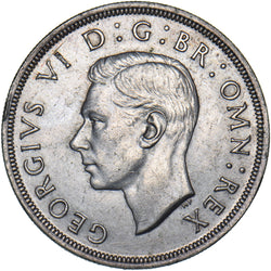1937 Crown - George VI British Silver Coin - Very Nice