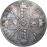 1889 Double Florin - Victoria British Silver Coin