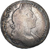 1697 Halfcrown - William III British Silver Coin