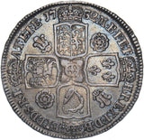 1732 Halfcrown - George II British Silver Coin - Nice