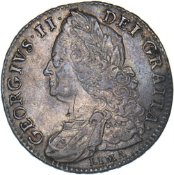 1746 LIMA Halfcrown (Slight Buckle) - George II British Silver Coin - Nice